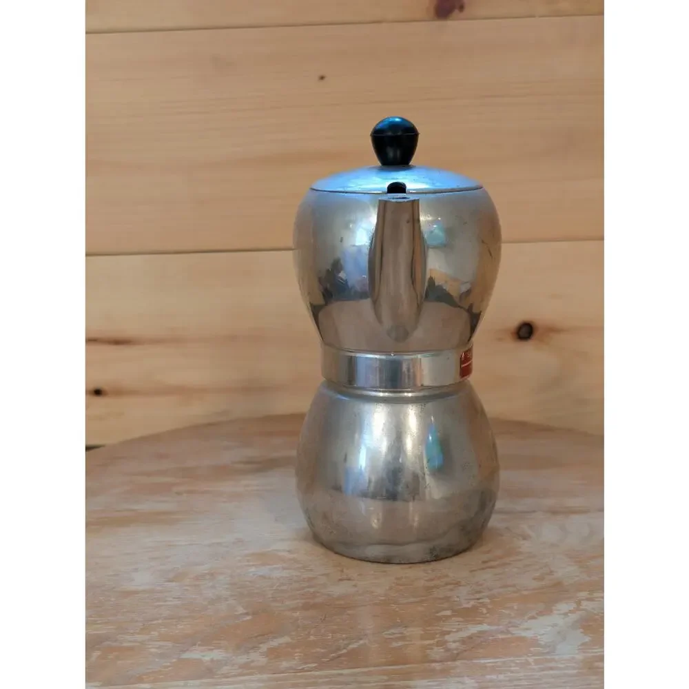 Vintage La Signora Stovetop Espresso Maker Moka Pot Aluminum 6.5